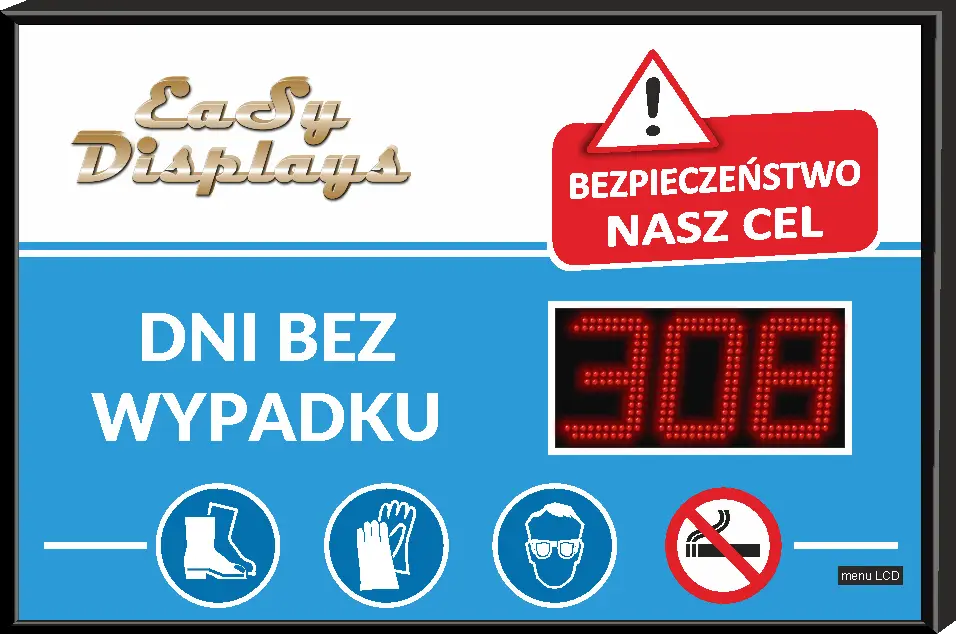 tablica dni bez wypadku w pracy