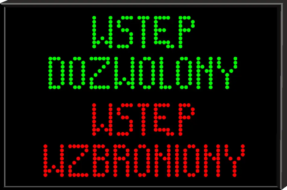 tablica statyczna LED