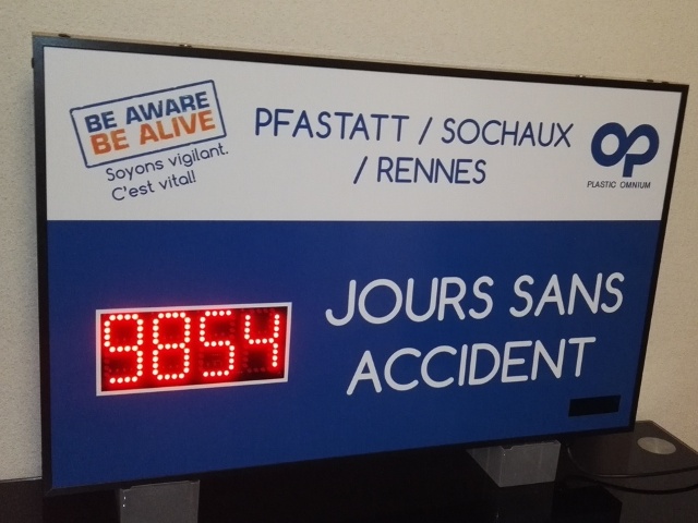 Accident-free day panels