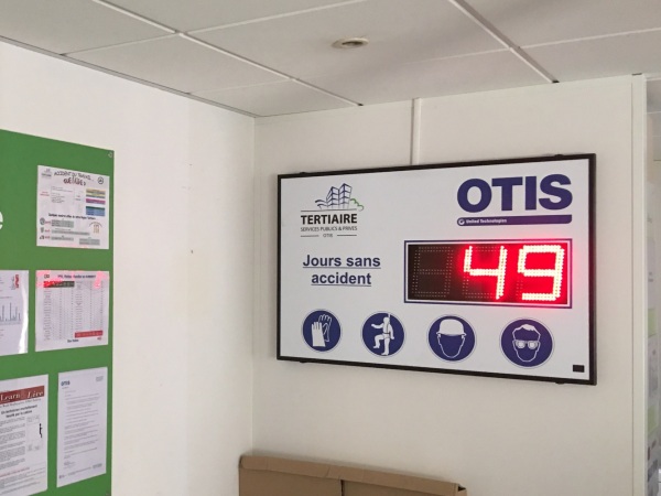 Accident-free day panels