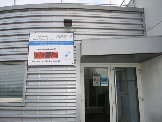 Days Without Accidents at Work